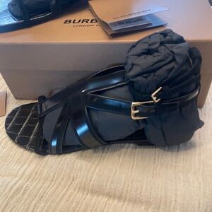 Burberry Black Sandals with Elegant Design